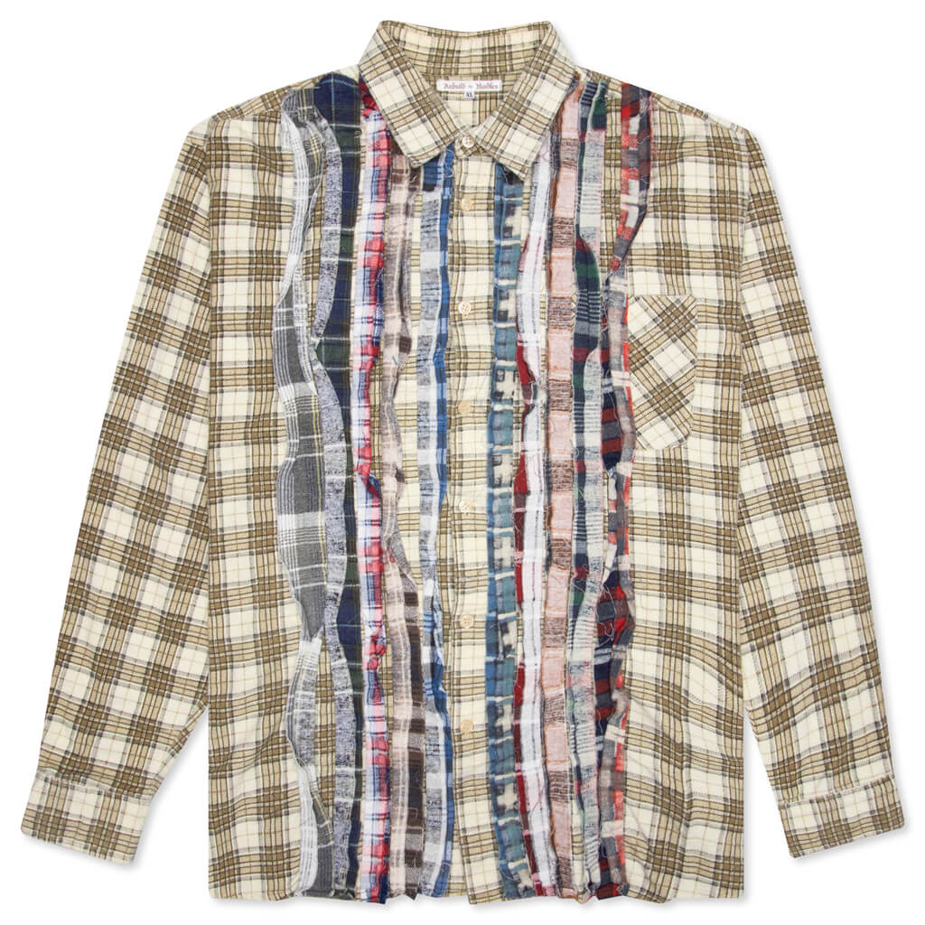 Ribbon Shirt - Tan/Cream