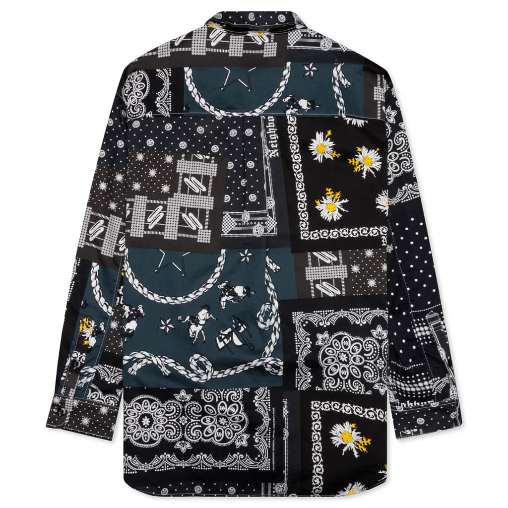 Bandana L/S C-Shirt - Black