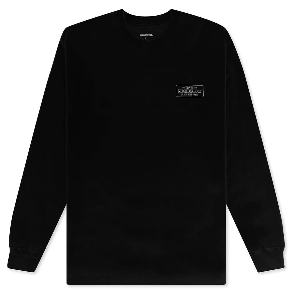 Bar & Shield L/S C-Tee - Black