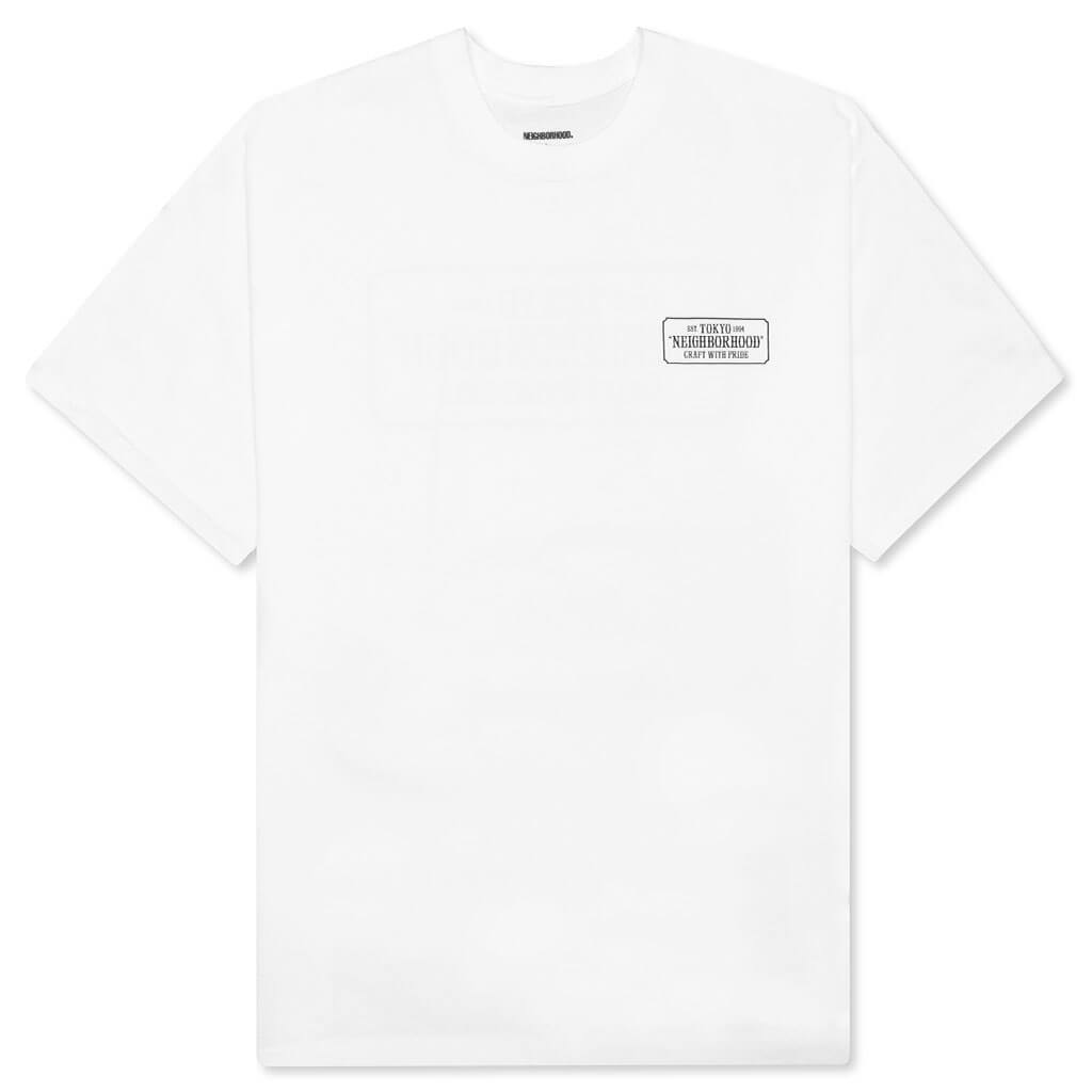 Bar & Shield S/S C-Tee - White