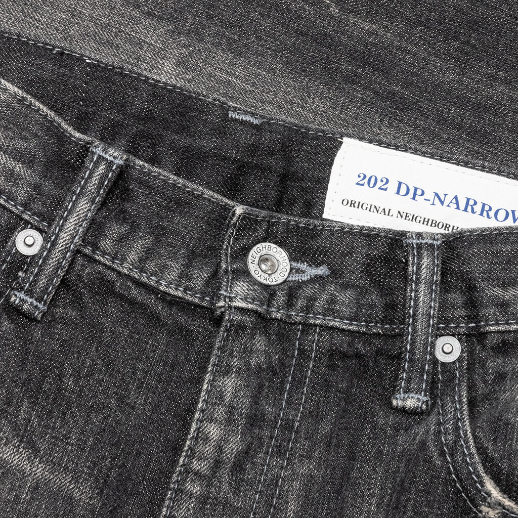 Block Savage DP Narrow 14OZ-PT Denim - Black