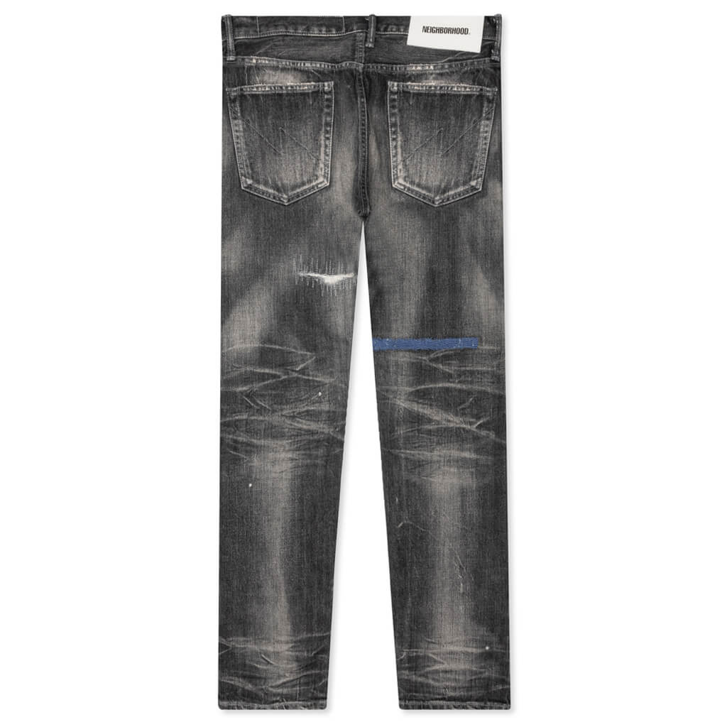 Block Savage DP Narrow 14OZ-PT Denim - Black