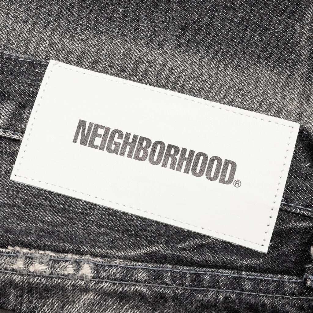 Block Savage DP Narrow 14OZ-PT Denim - Black