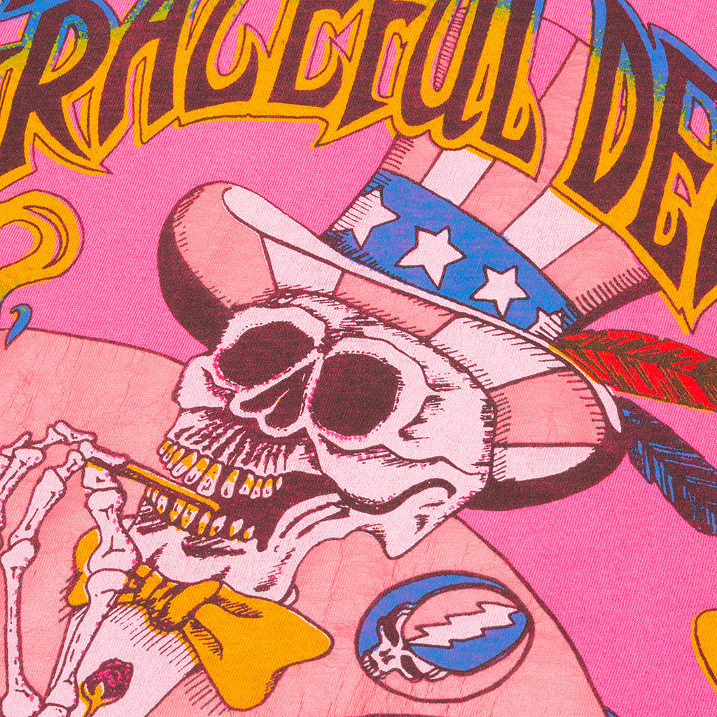 Grateful Dead Its Worth the Trip Crew Tee - Neon Pink