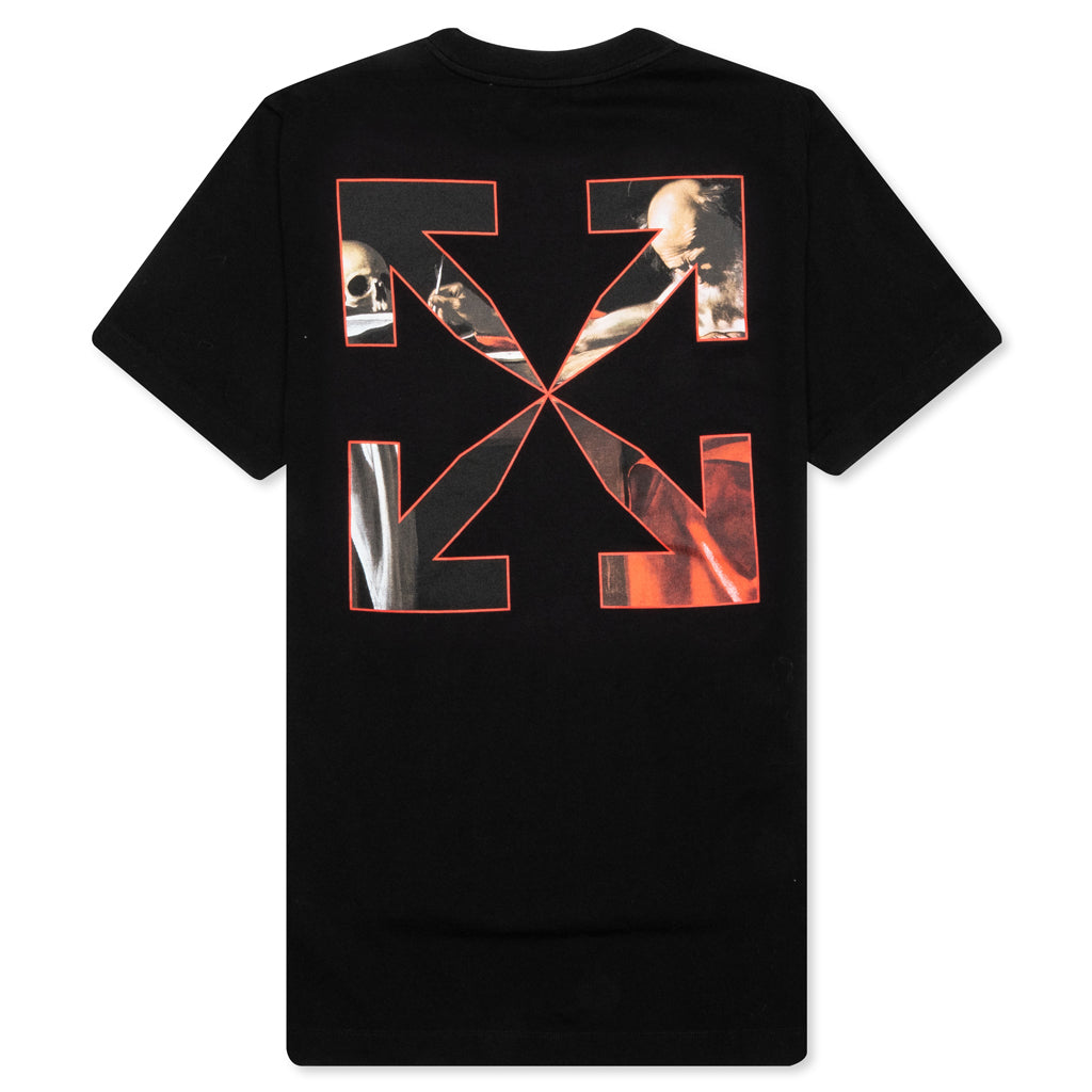 Caravaggio S/S Slim Tee - Black/Red