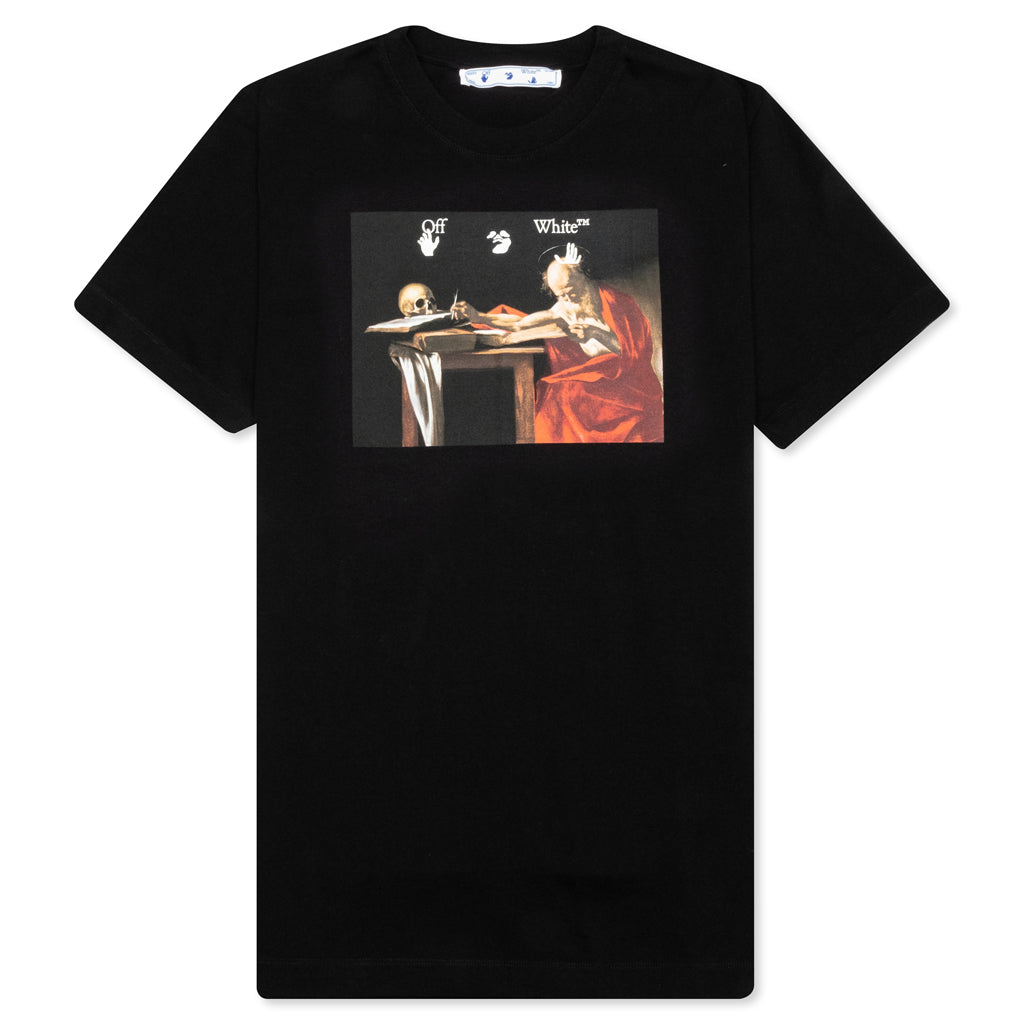 Caravaggio S/S Slim Tee - Black/Red