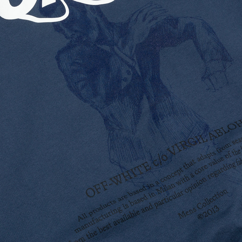 Mirko First Over Hoodie - Dark Blue/White