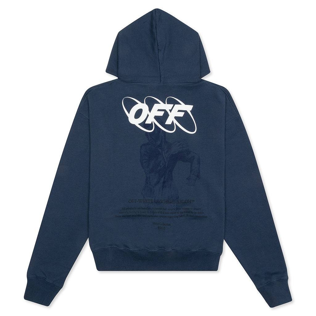 Mirko First Over Hoodie - Dark Blue/White