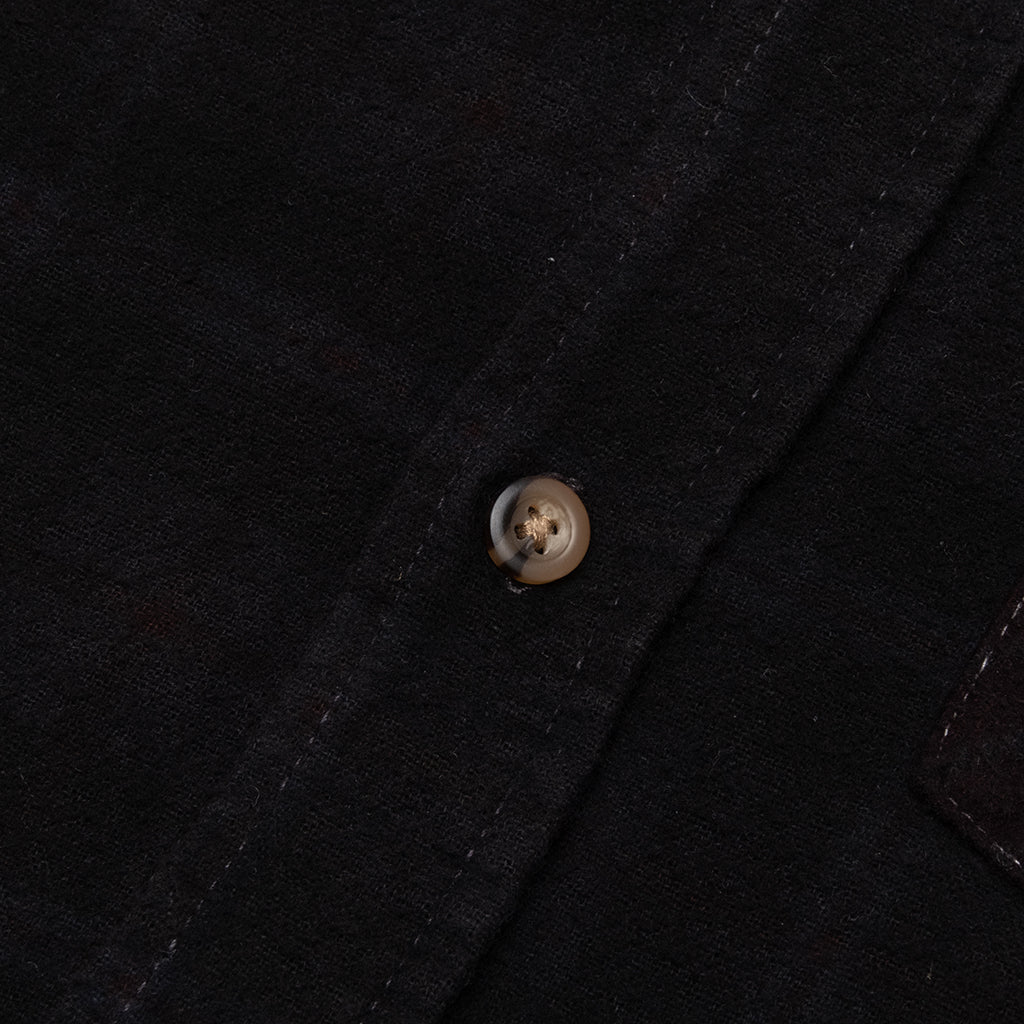 Over Dye 7 Cuts Shirt - Black