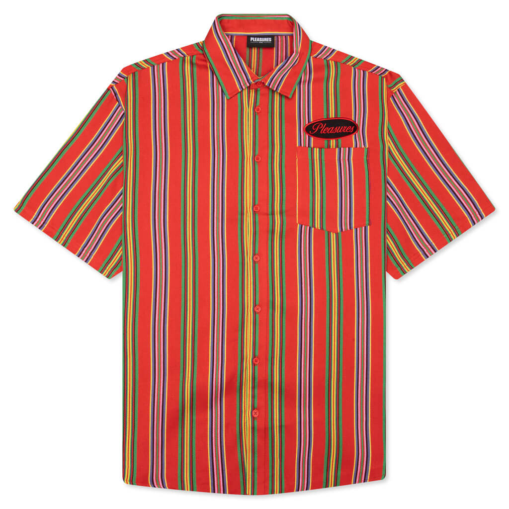 Nailed S/S Button Down - Red