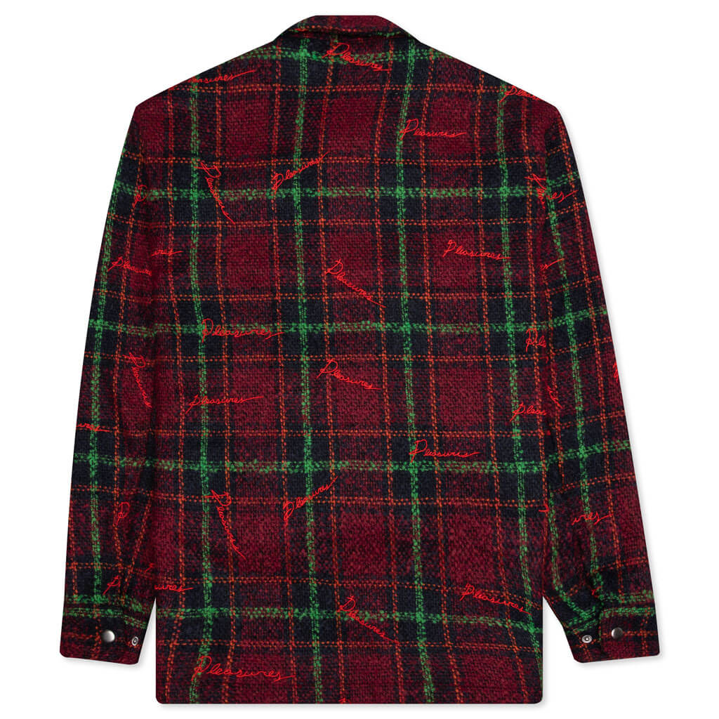 Nocturnal Woven Work Jacket - Dark Red