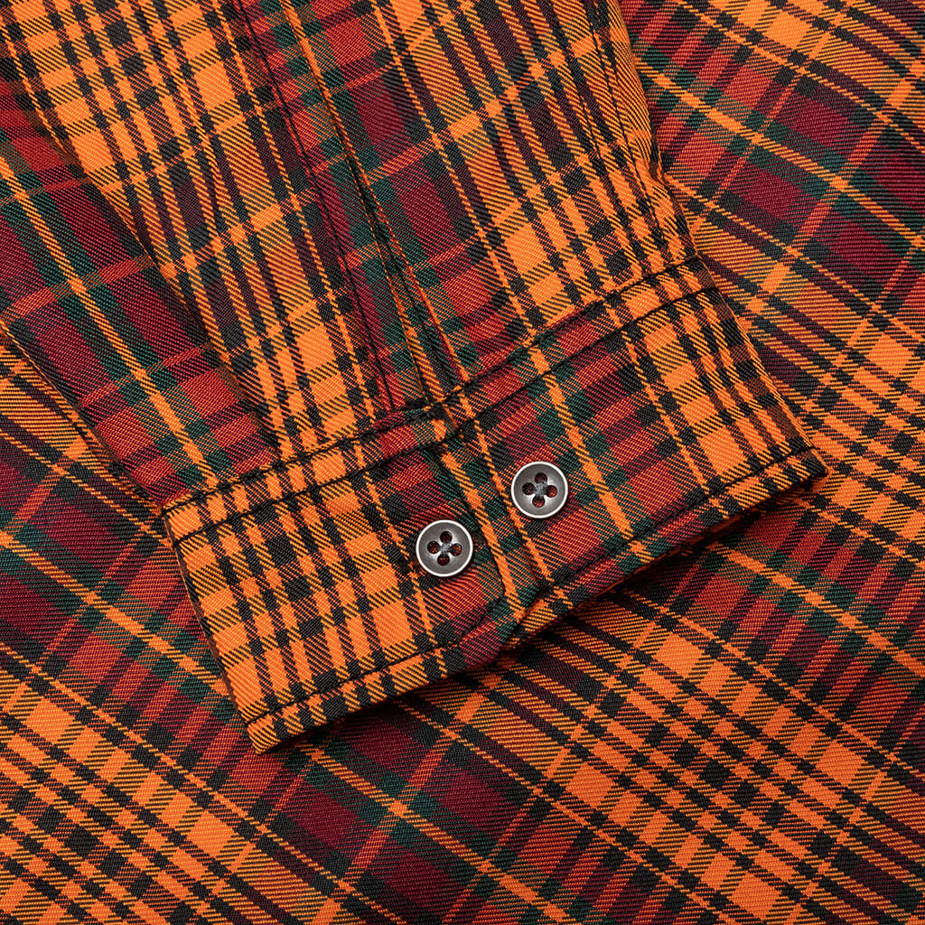 Shade Plaid Work Shirt - Orange