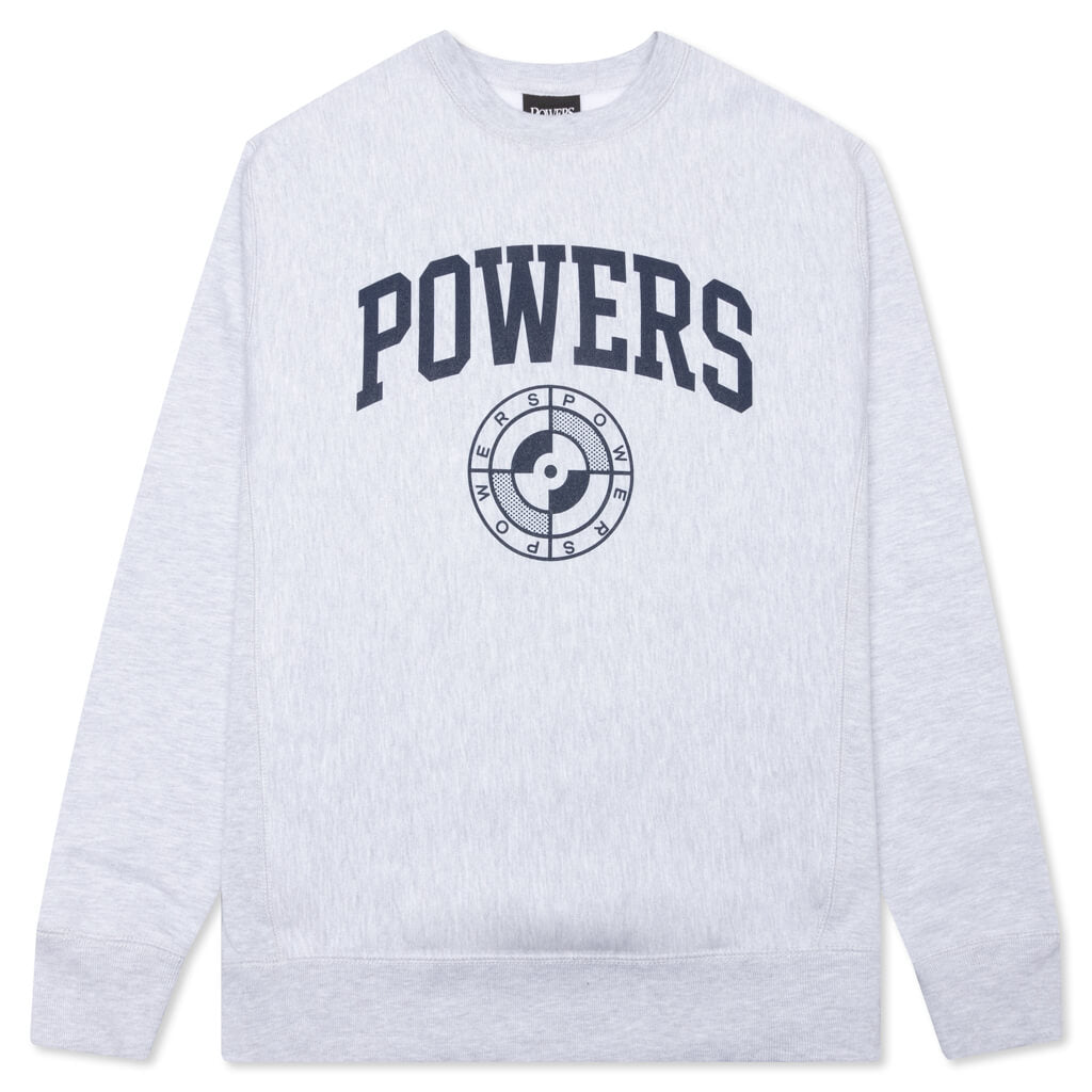 College Arch Crewneck - Heather Grey