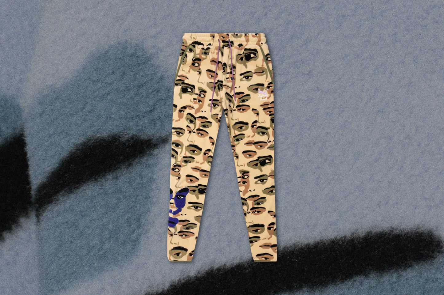 Puma x KidSuper Studios AOP Fleece Pants - Khaki