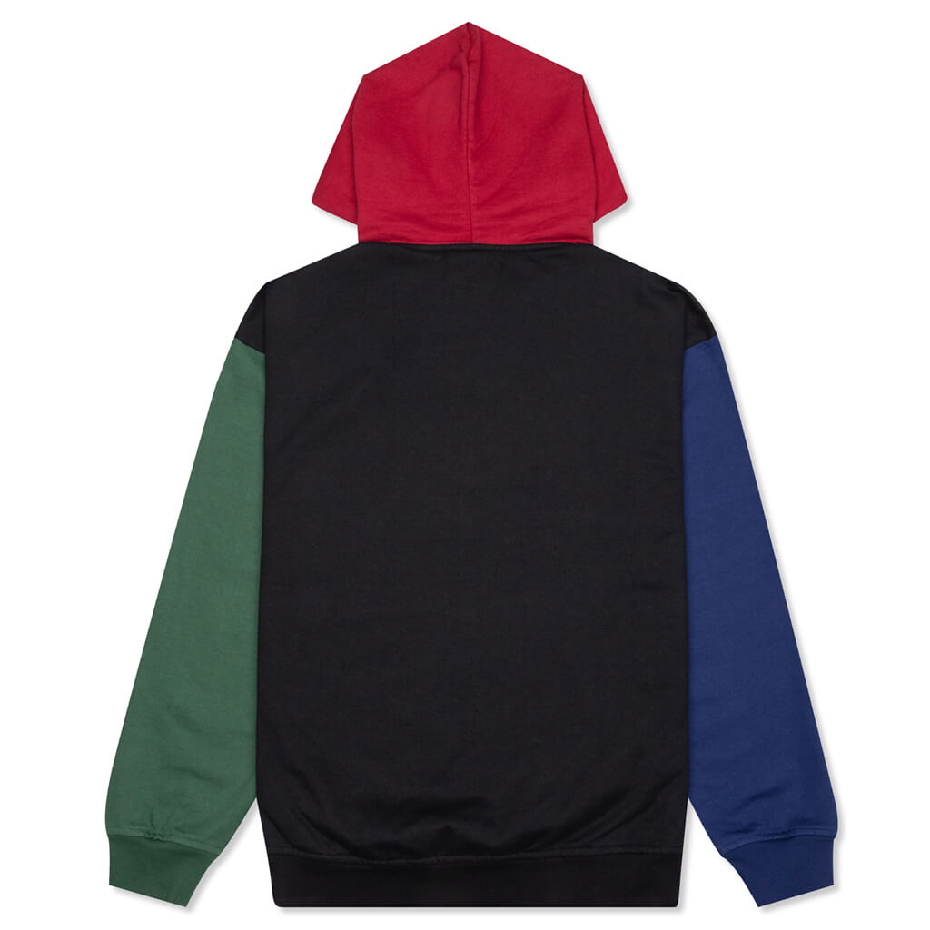 Block Popover Hoodie - Black
