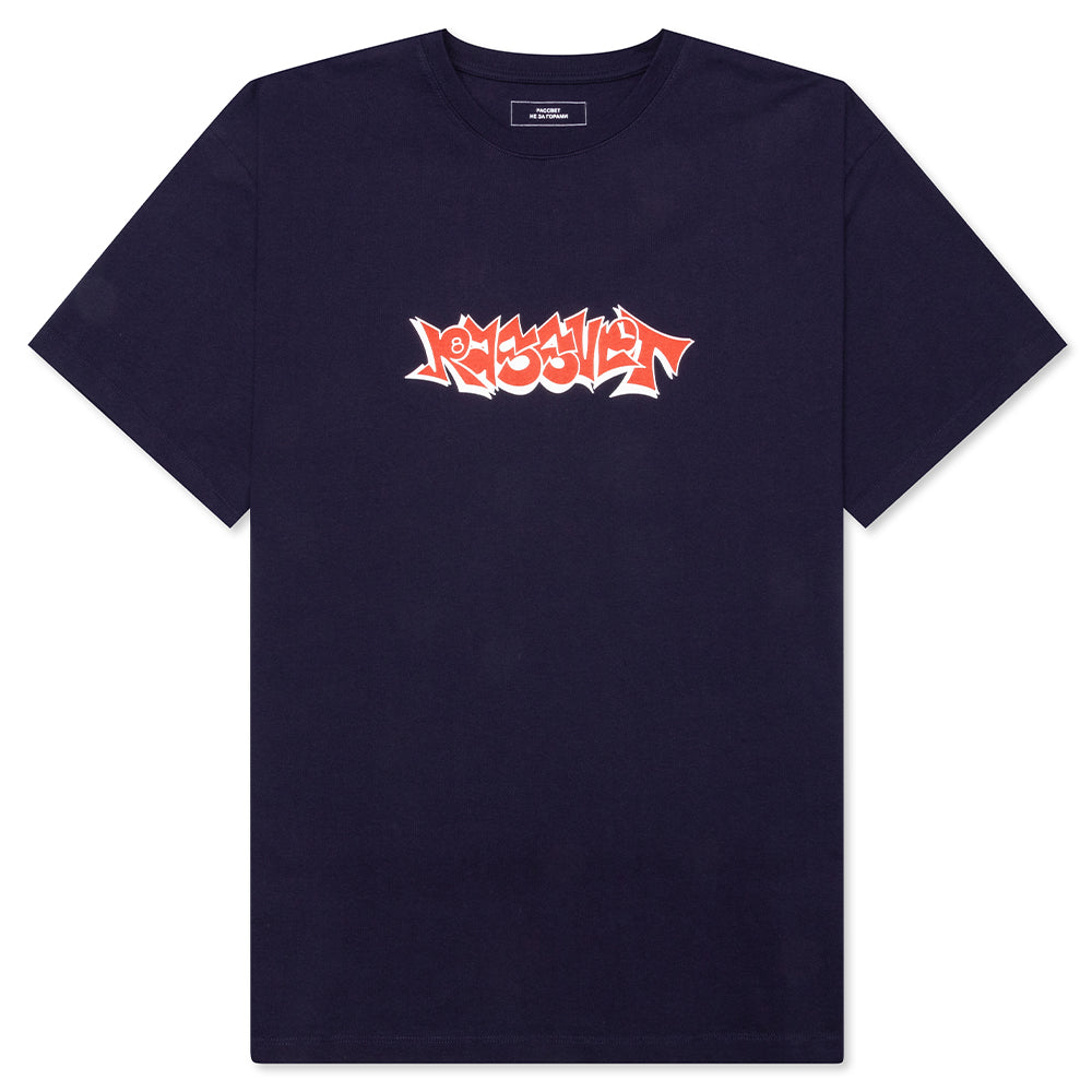 Graffiti Tee - Navy
