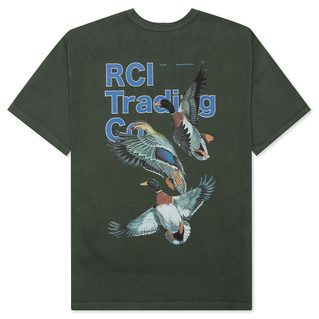 Duck Print T-Shirt - Forest