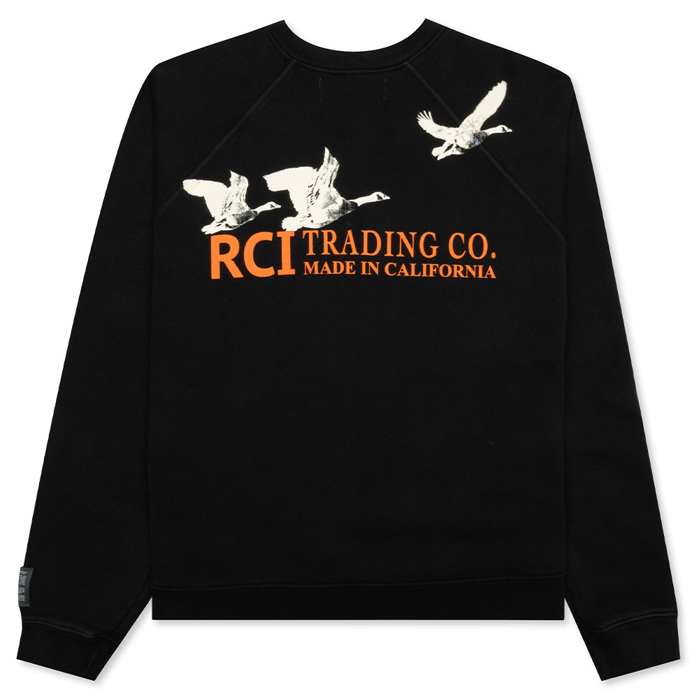 Flying Ducks Crewneck Sweatshirt - Black