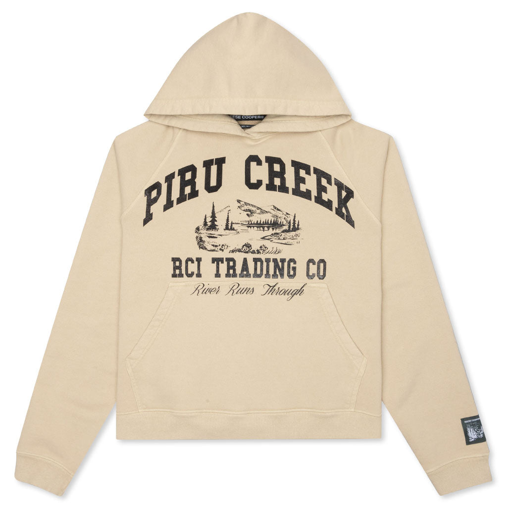 Piru Creek Hooded Sweatshirt - Khaki
