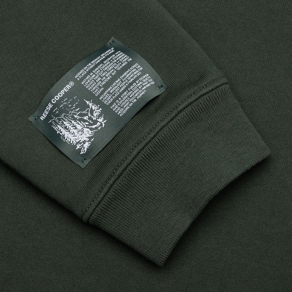 RCI Duck Print Hooded Sweatshirt - Forest