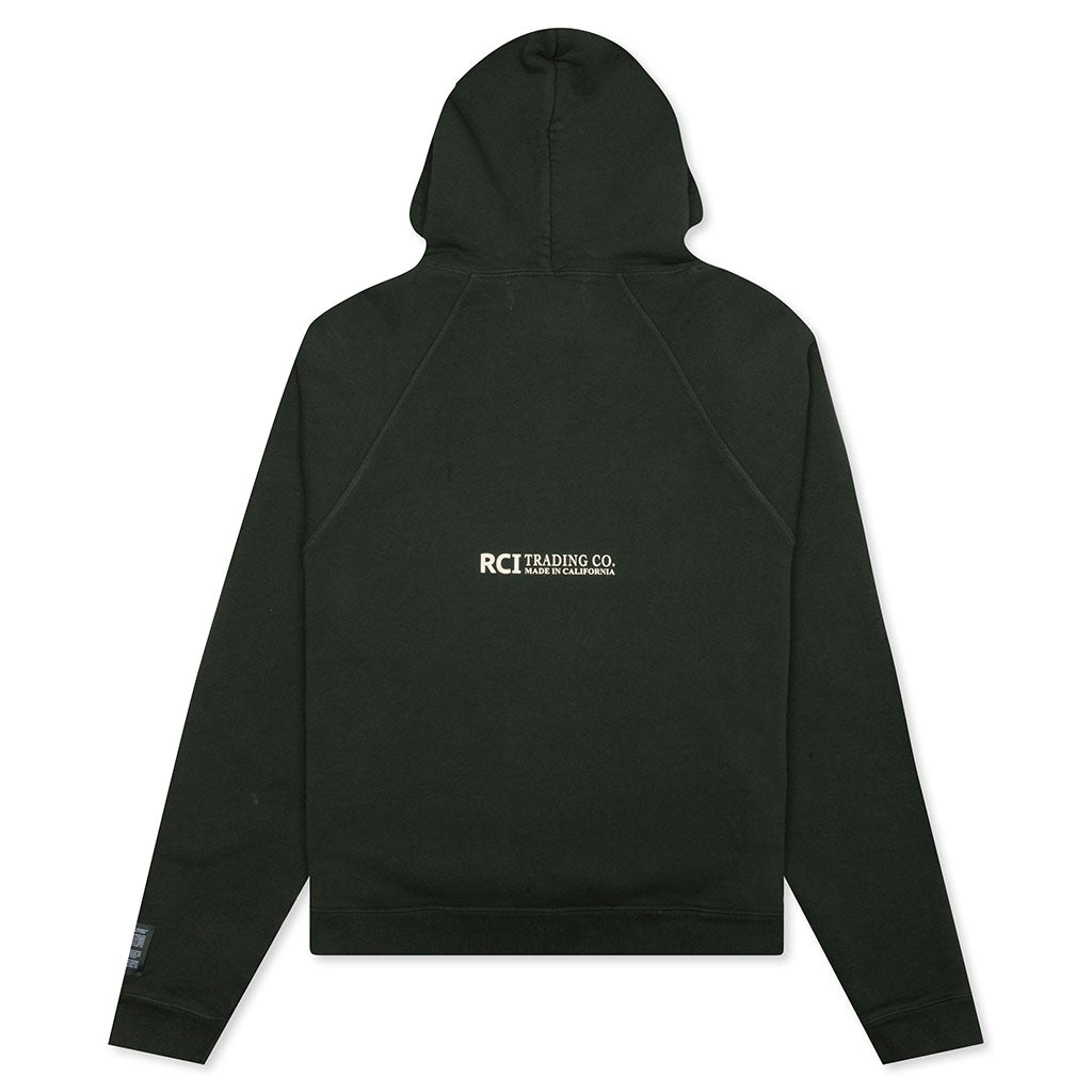 RCI Duck Print Hooded Sweatshirt - Forest