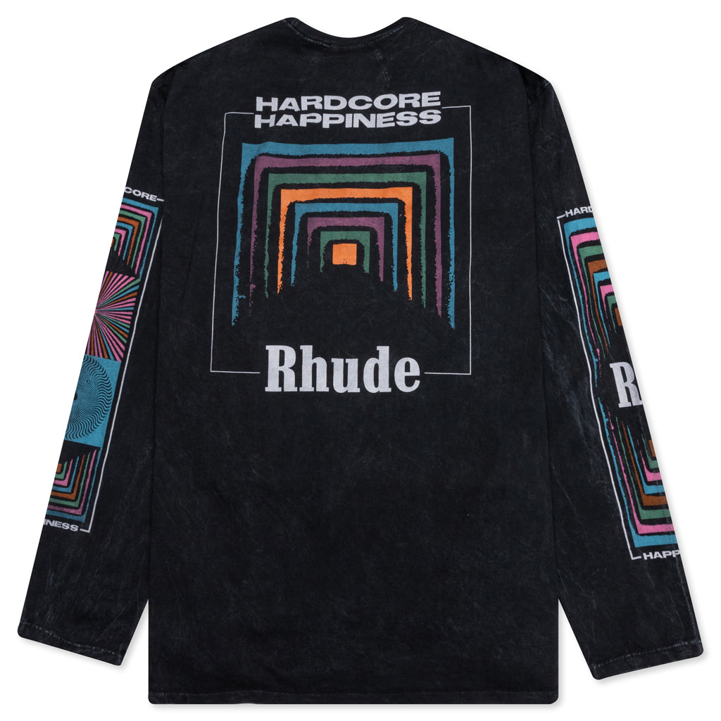 Box Perspective Graphic L/S - Black