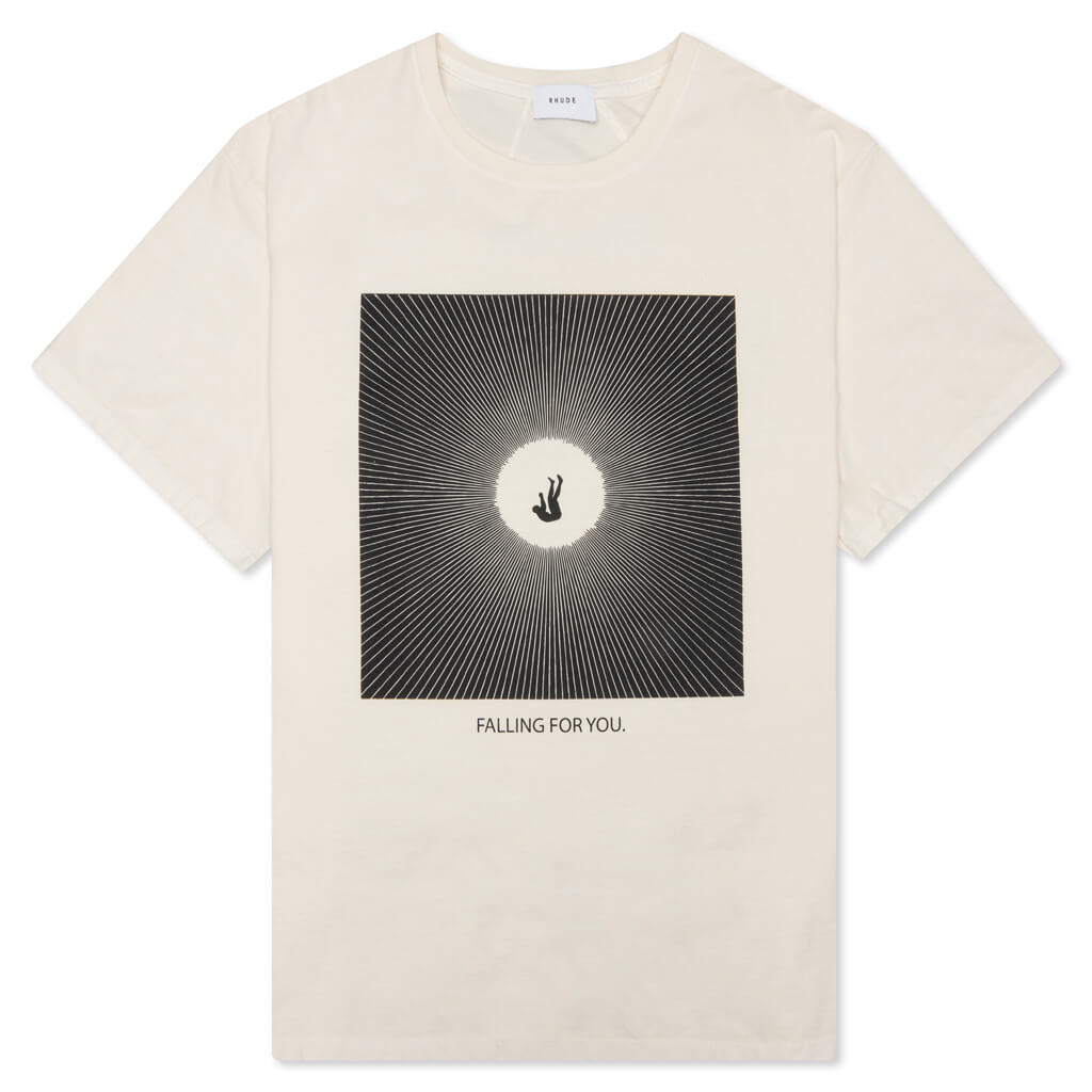 Falling For You Graphic Tee - White