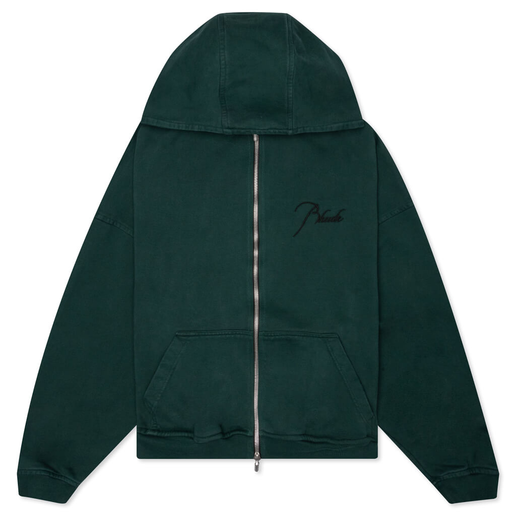 Full Zip Hoodie - Emerald Green