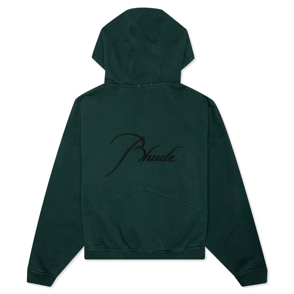 Full Zip Hoodie - Emerald Green