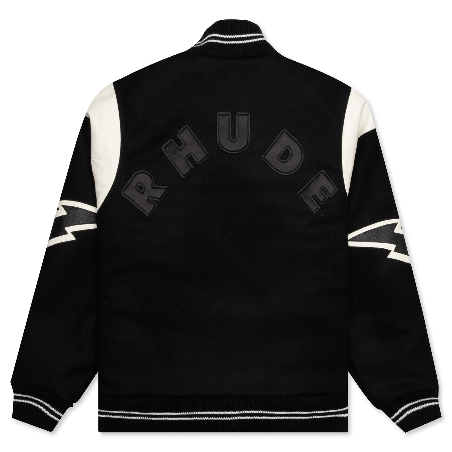 Lightning Varsity Jacket - Black