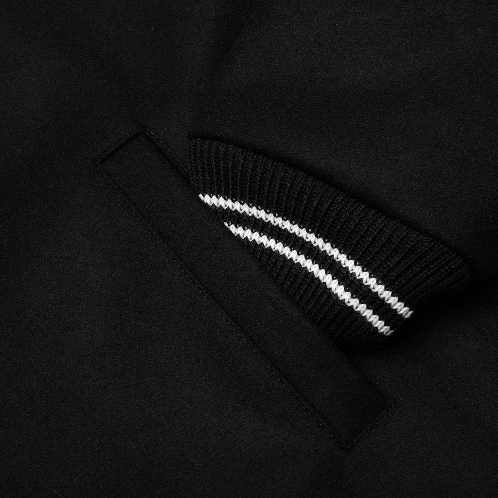 Lightning Varsity Jacket - Black