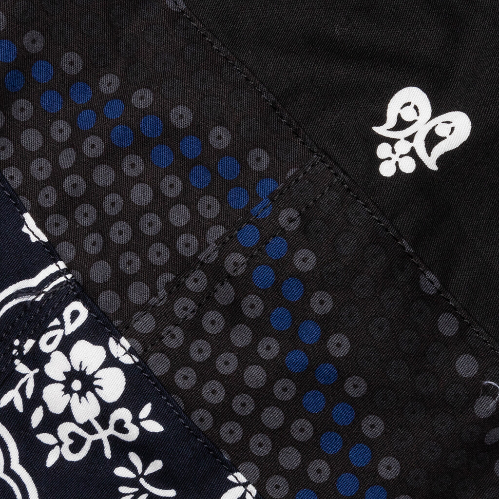 Archive Print Mix L/S T-Shirt - Black/White