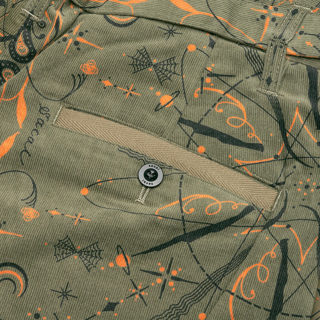 Sacai x Dr. Woo Bandana Print Pants - Khaki