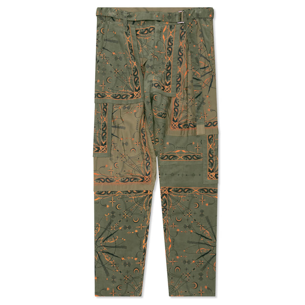 Sacai x Dr. Woo Bandana Print Pants - Khaki