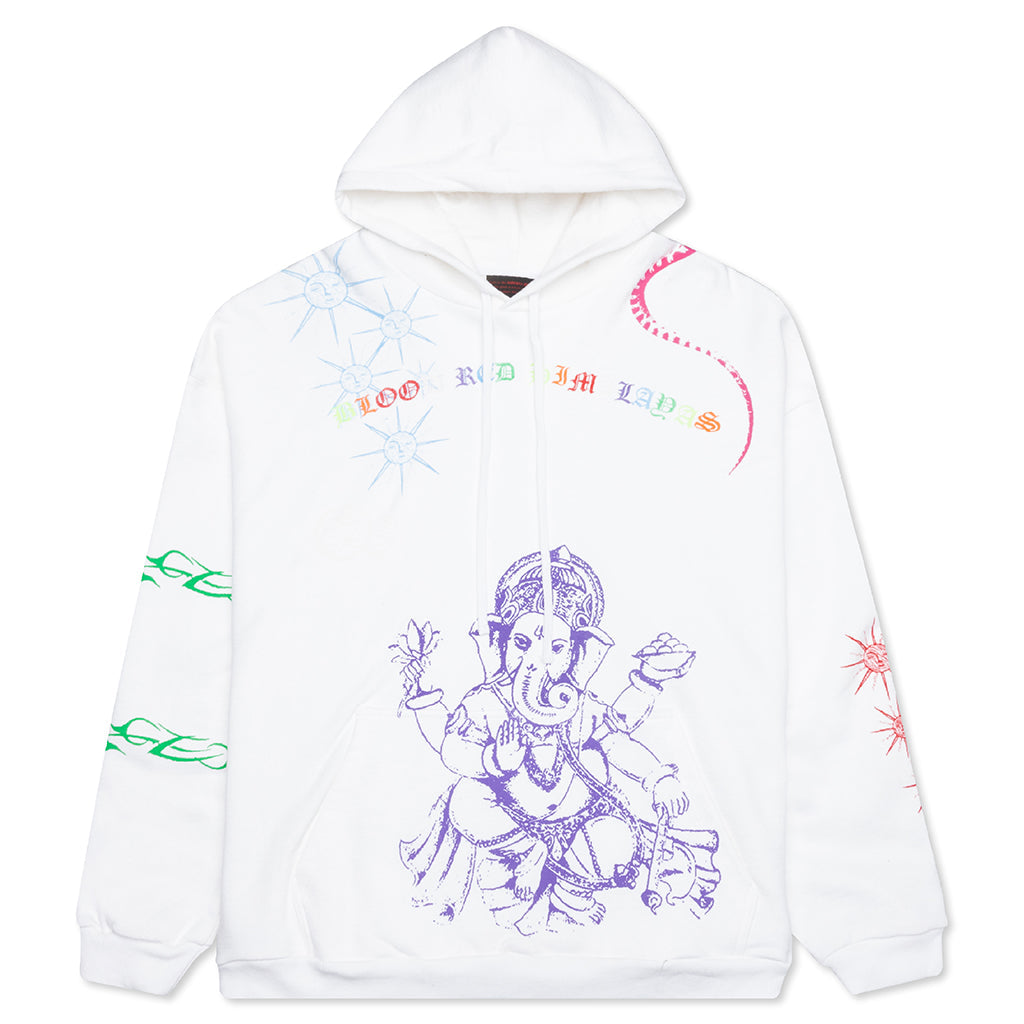 Himalayas Tattoo Hoodie - White