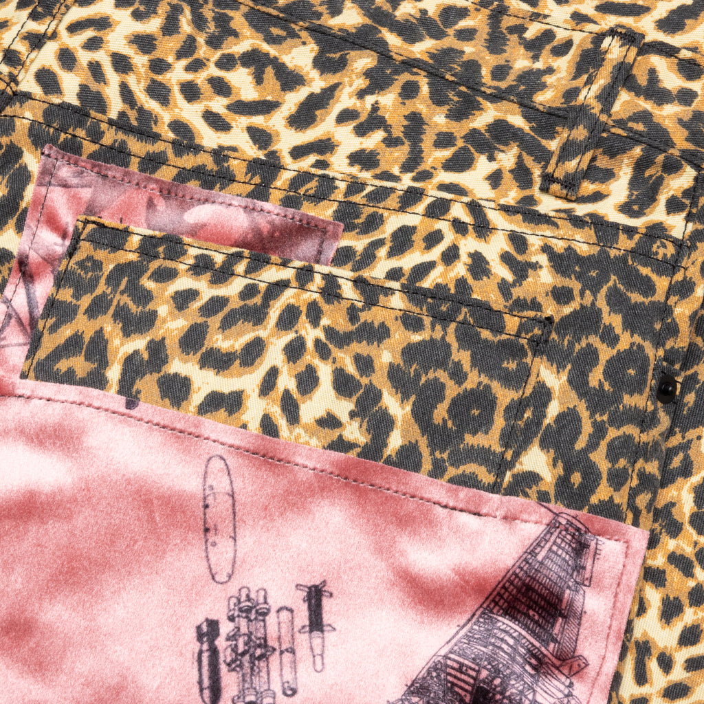 Patchwork Hiker Pants - Leopard