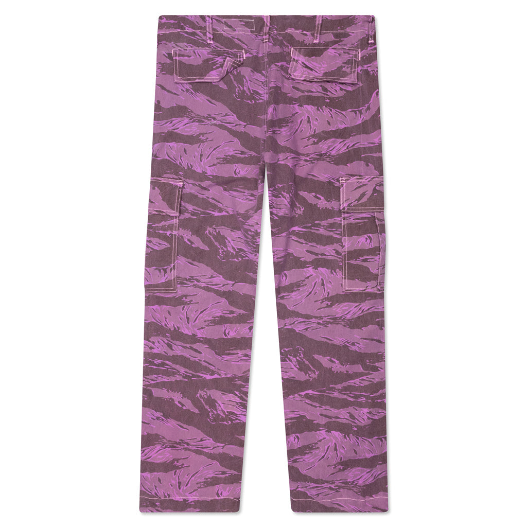 Purple Tiger Camo Netted Pants - Purple Snow Camo