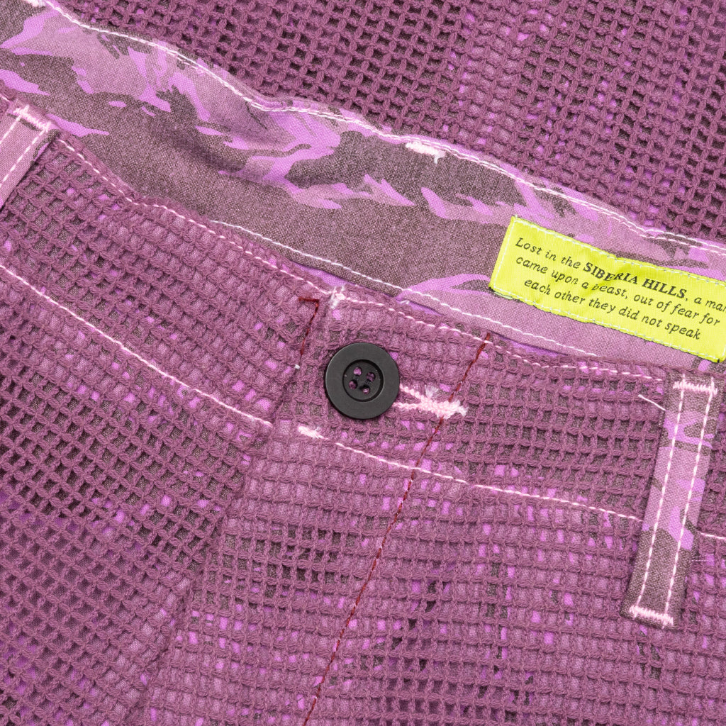 Purple Tiger Camo Netted Pants - Purple Snow Camo