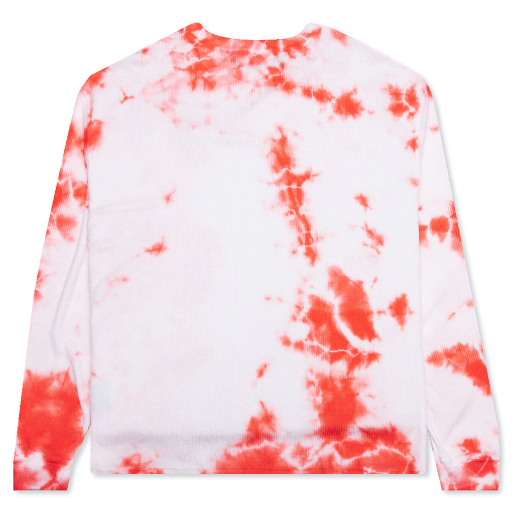 Tie Dyed Thermal - Snow Red