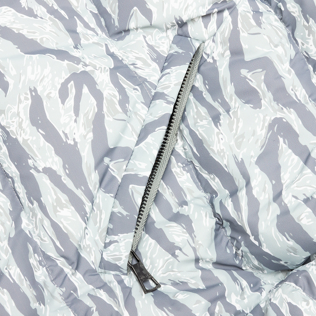 Tiger Puffer Jacket - White/Grey