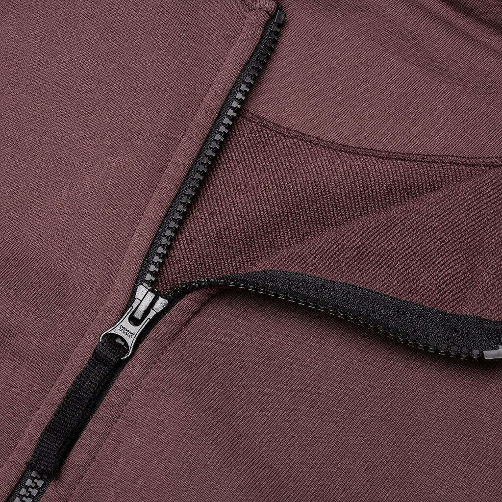 Full Zip Hooded Sweatshirt 64251 - Dark Burgundy
