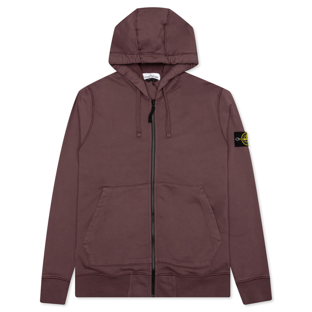 Full Zip Hooded Sweatshirt 64251 - Dark Burgundy