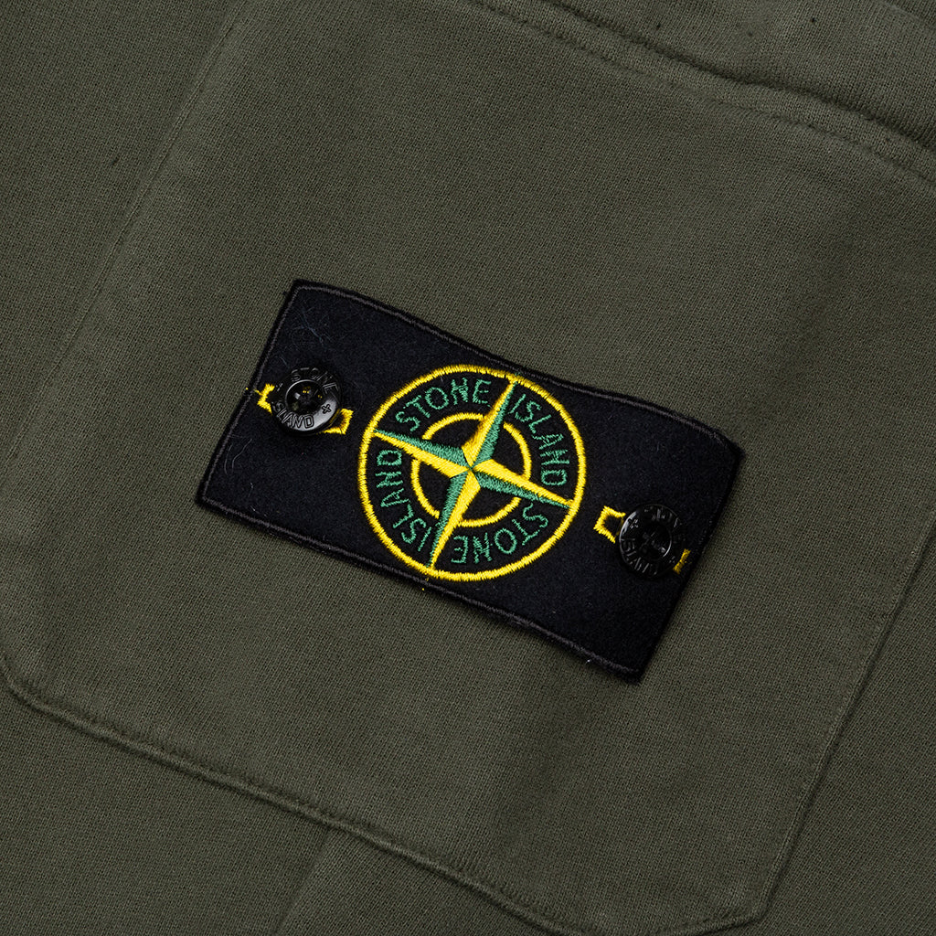Cotton Fleece Cargo Pants - Musk
