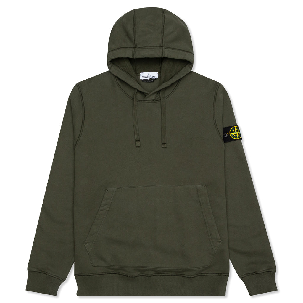 Cotton Hooded Sweatshirt - Musk