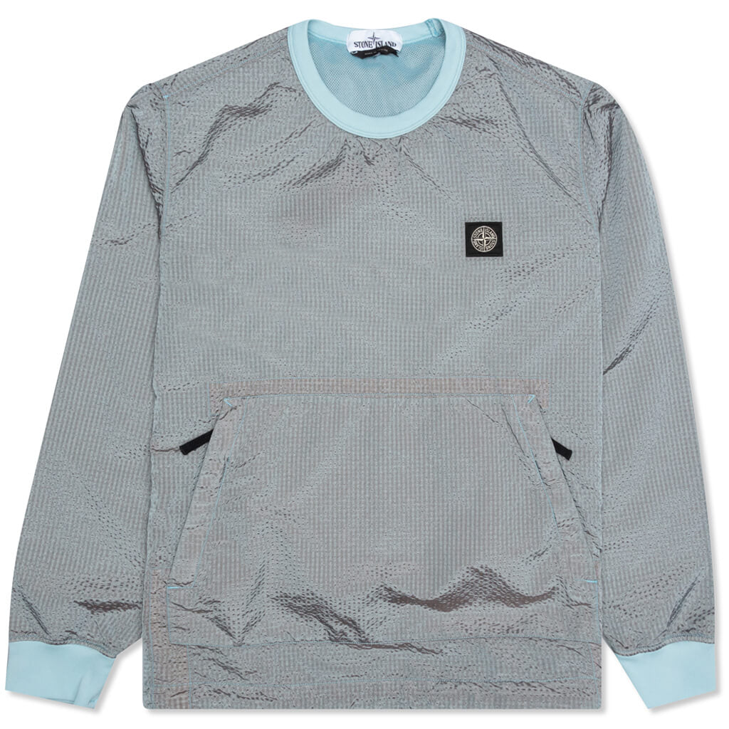 Poly-Colour Frame-TC Crewneck Sweatshirt - Aqua