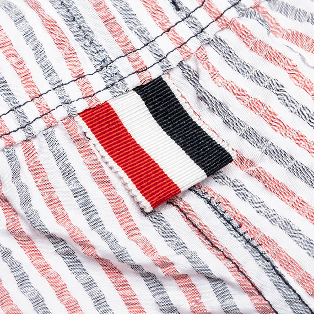 Drawcord Waist Swim Short - Red/White/Blue