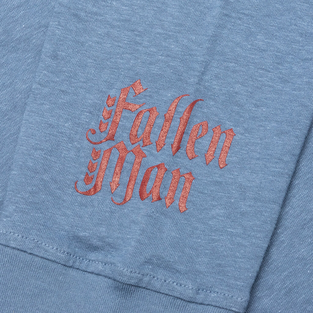 Fallen Man Angel Pullover - Grey/Blue