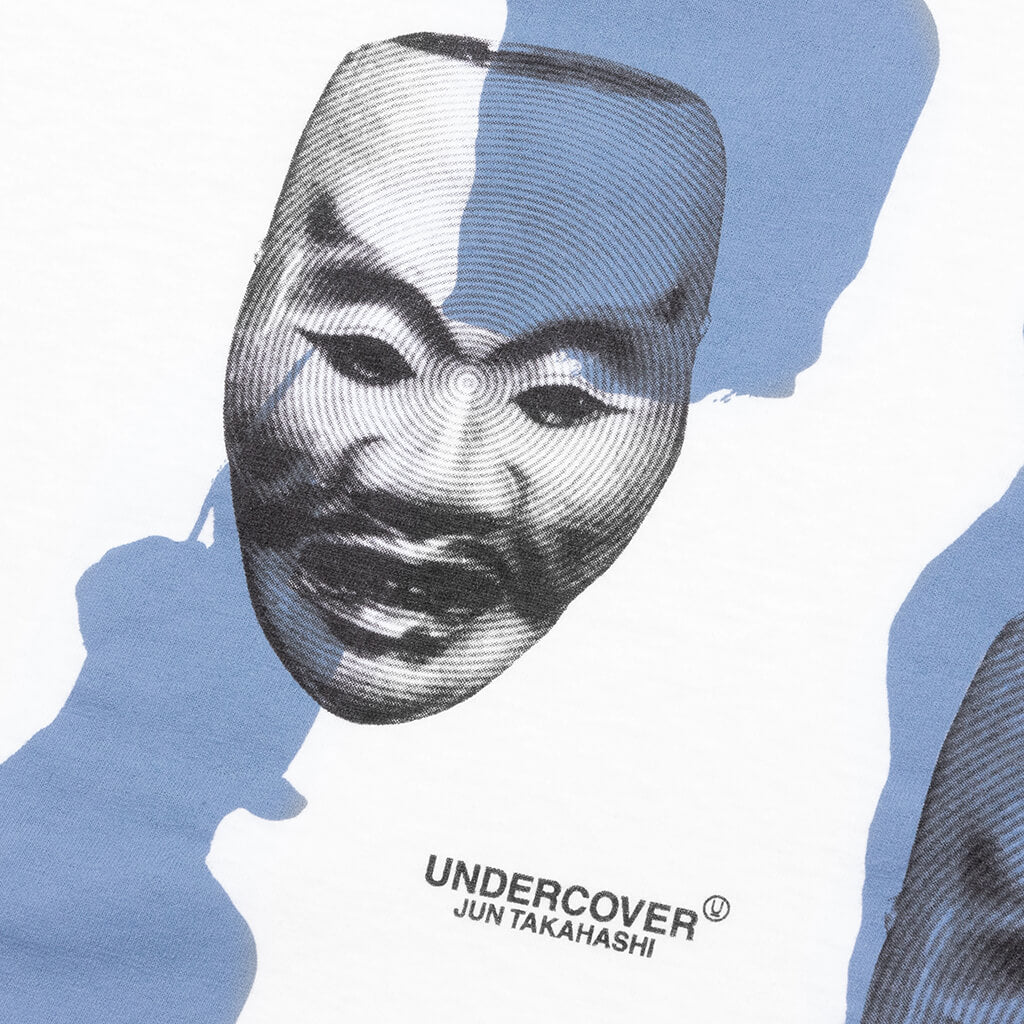 Fallen Man Mask Pullover - White