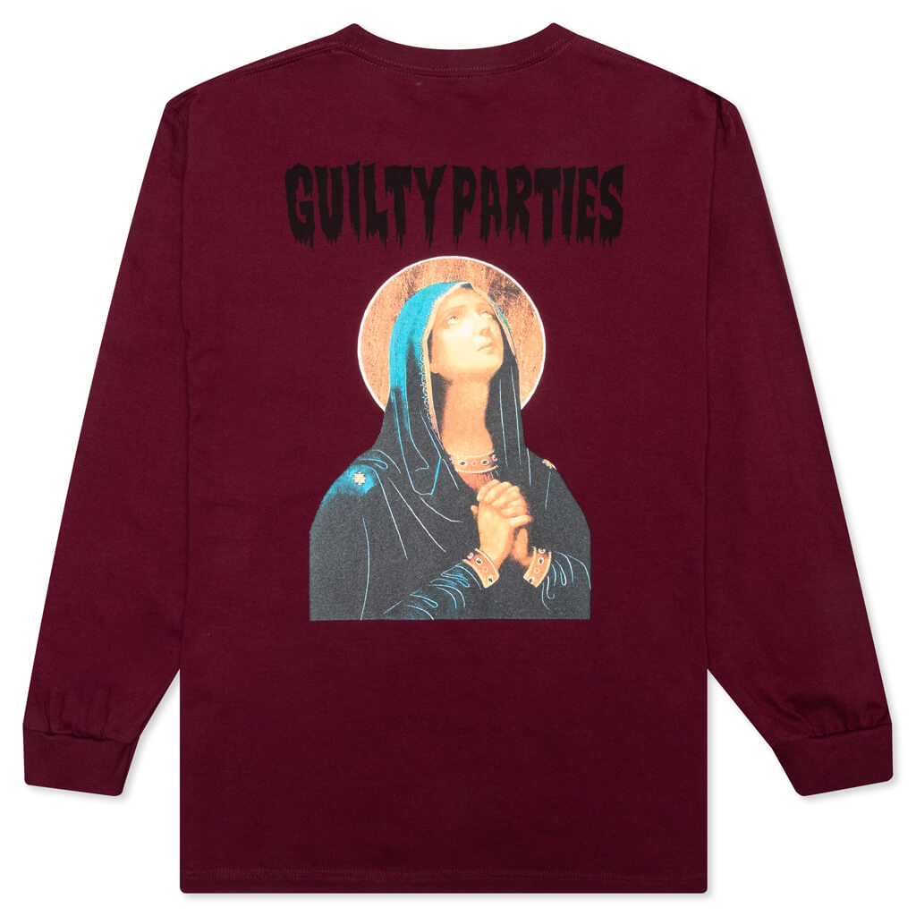 Crewneck L/S T-Shirt Type 3 - Burgundy