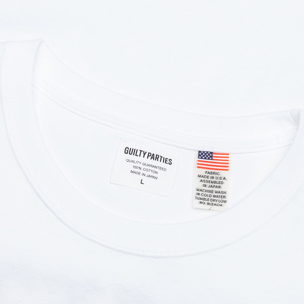 USA Body Crewneck T-Shirt Type-1 - White